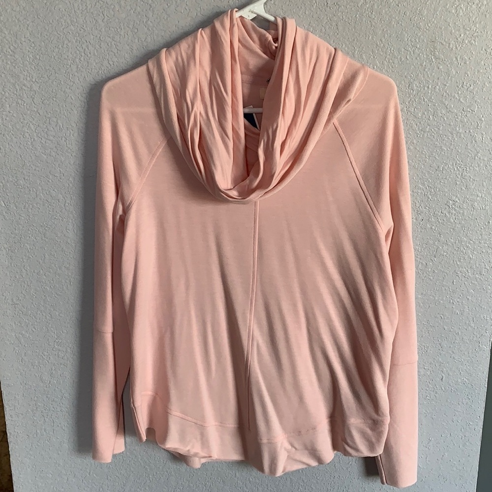 Pink top.